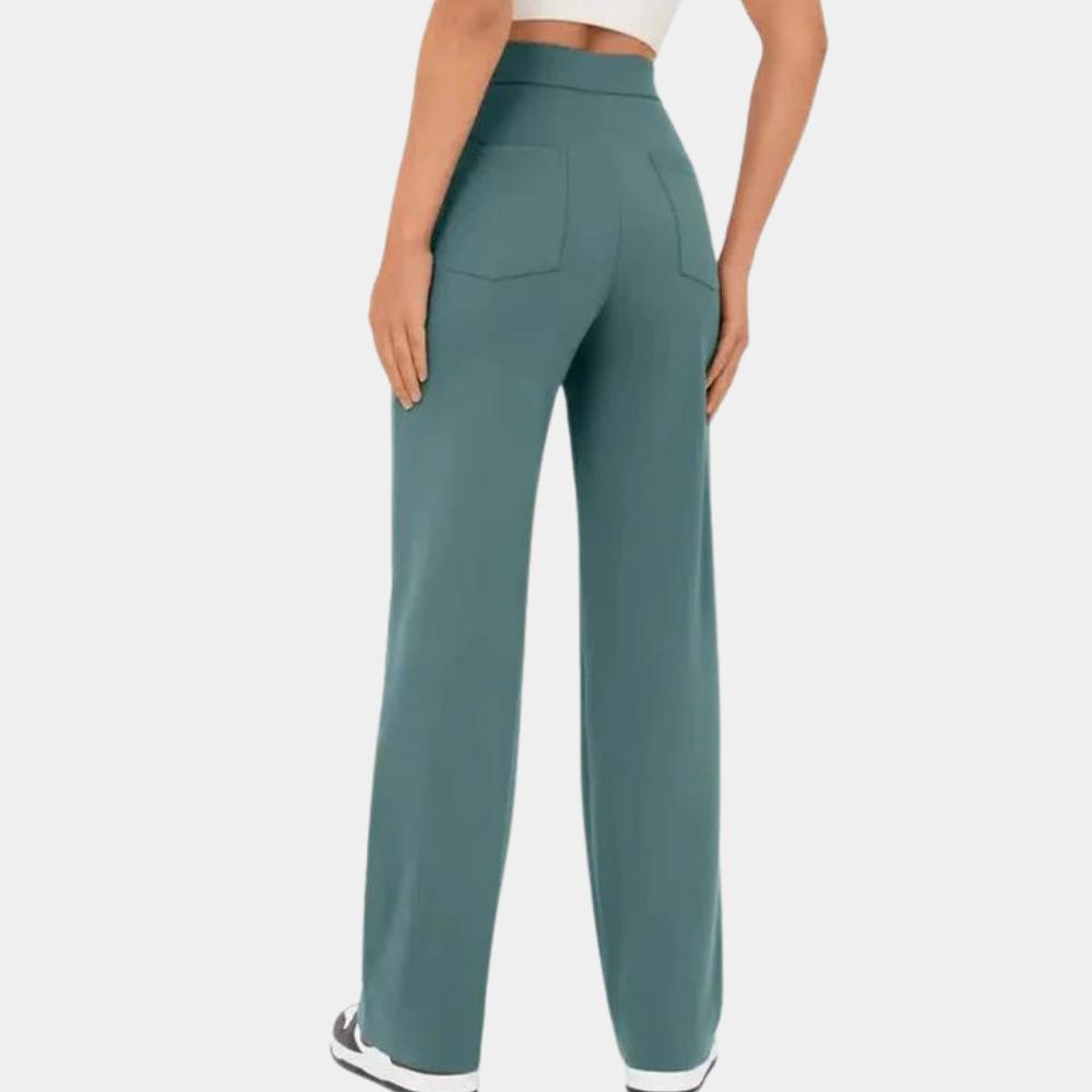 Casual high-waisted trousers for women for summer