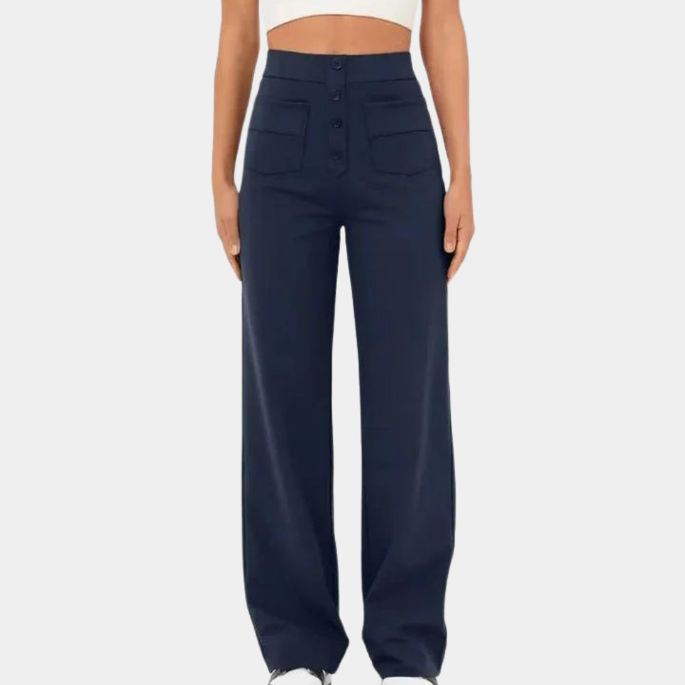 Casual high-waisted trousers for women for summer