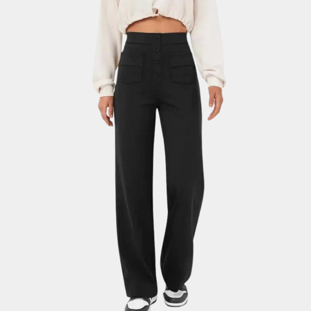 Casual high-waisted trousers for women for summer