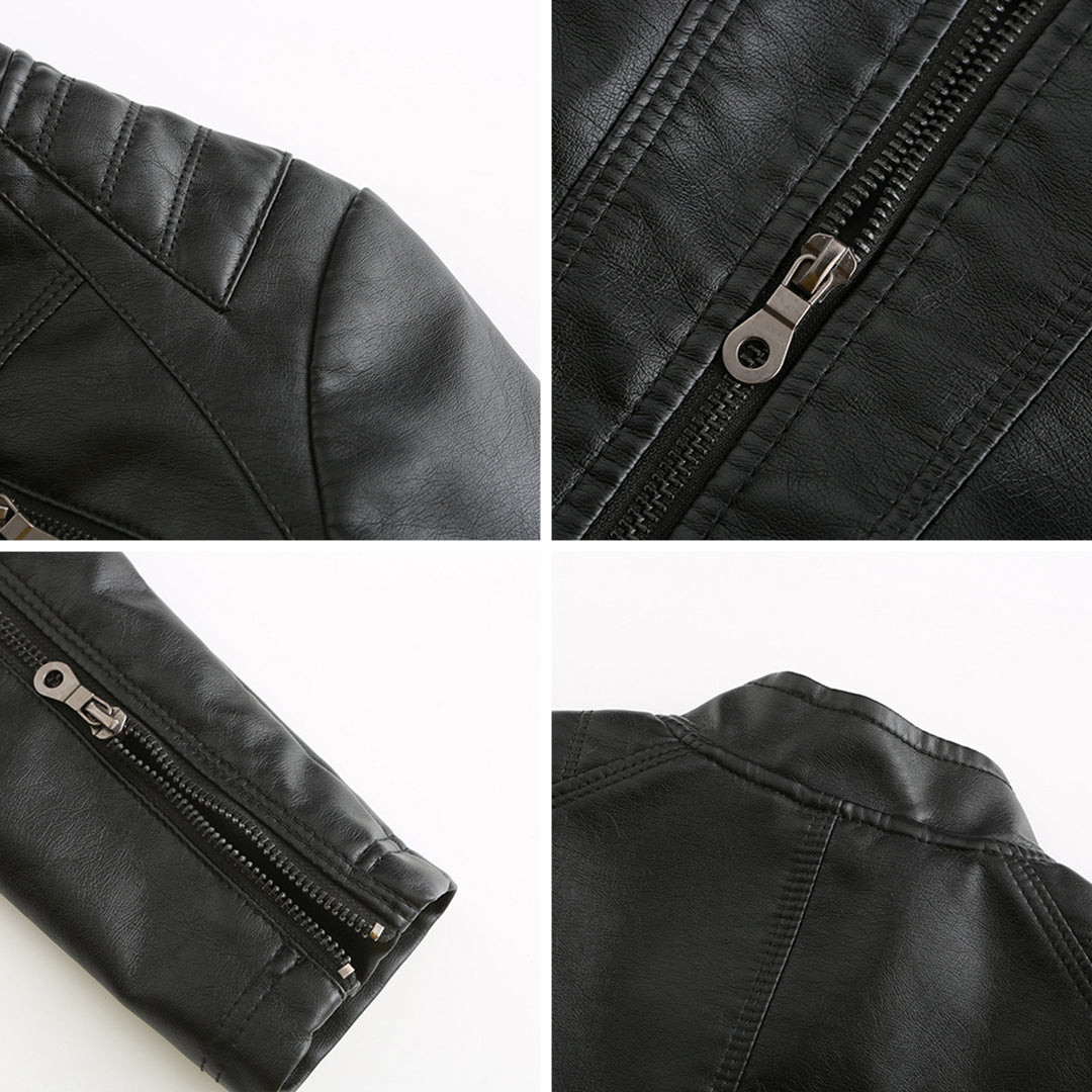 ANDRIJANA - Stylish Leather Summer Jacket