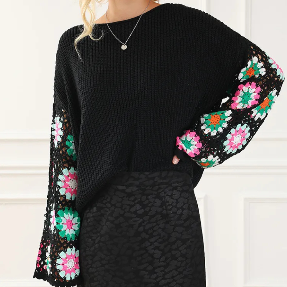VICTORIA - Refined Summer Floral Jumper for Women