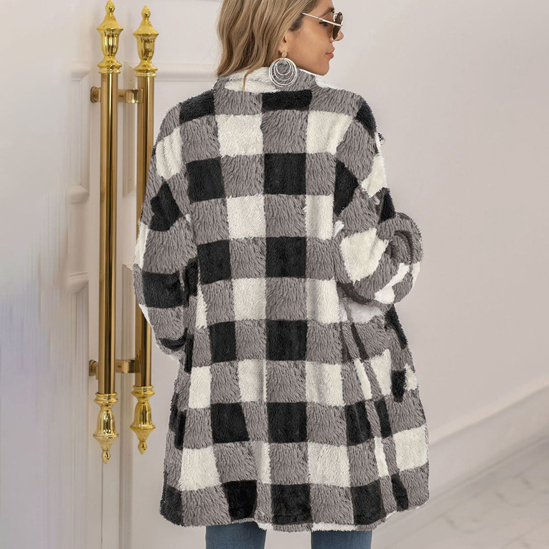 VIALI - Comfortable Checked Summer Jacket