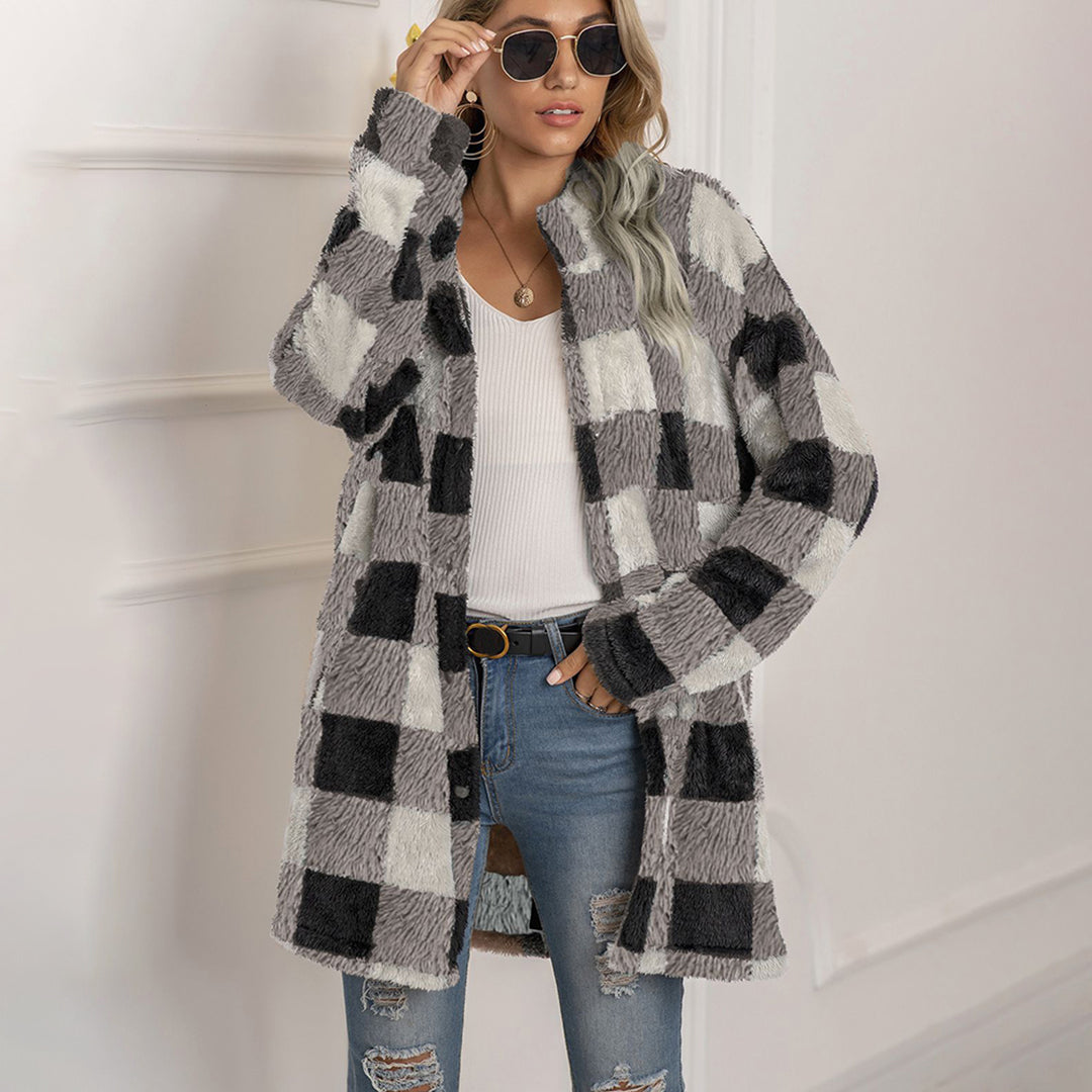 VIALI - Comfortable Checked Summer Jacket