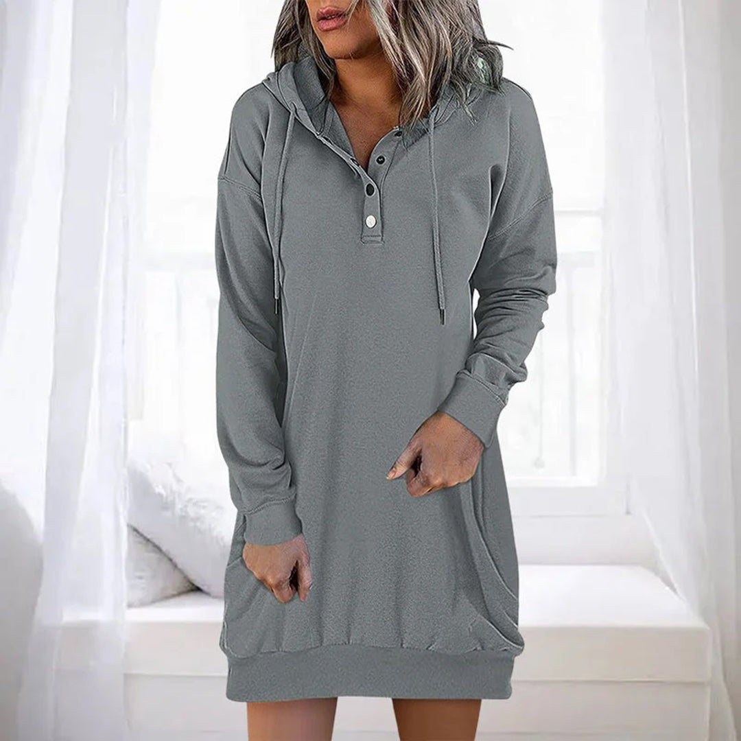 ALLEGRA - Spring/Summer Casual Hoodie Dress