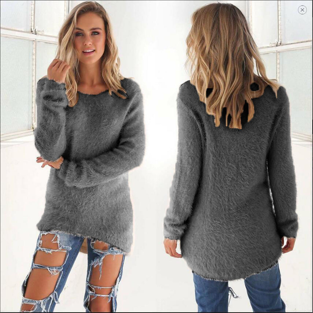 AMELIA - Casual fluffy jumper