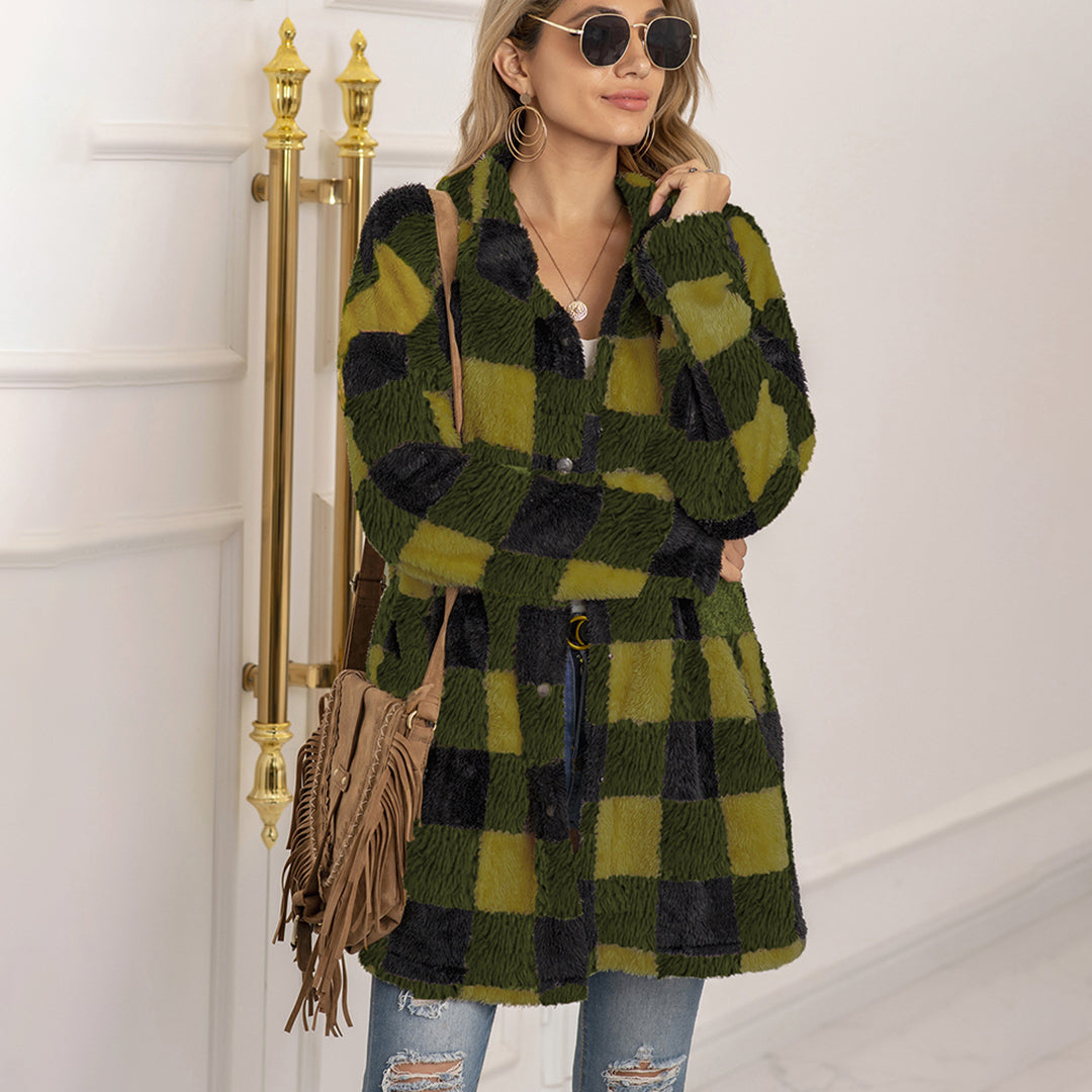 VIALI - Comfortable Checked Summer Jacket