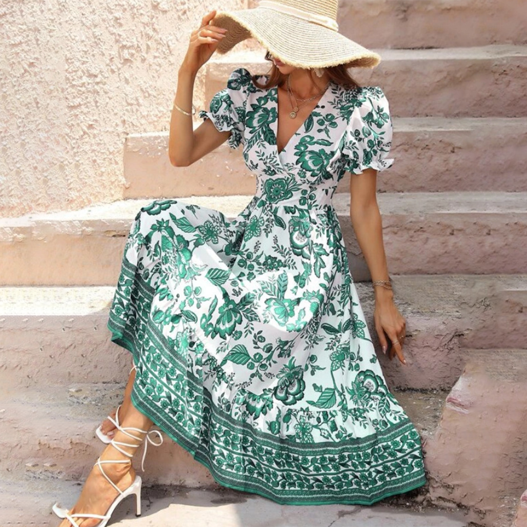 ALIANA - Elegant Summer Floral Dress