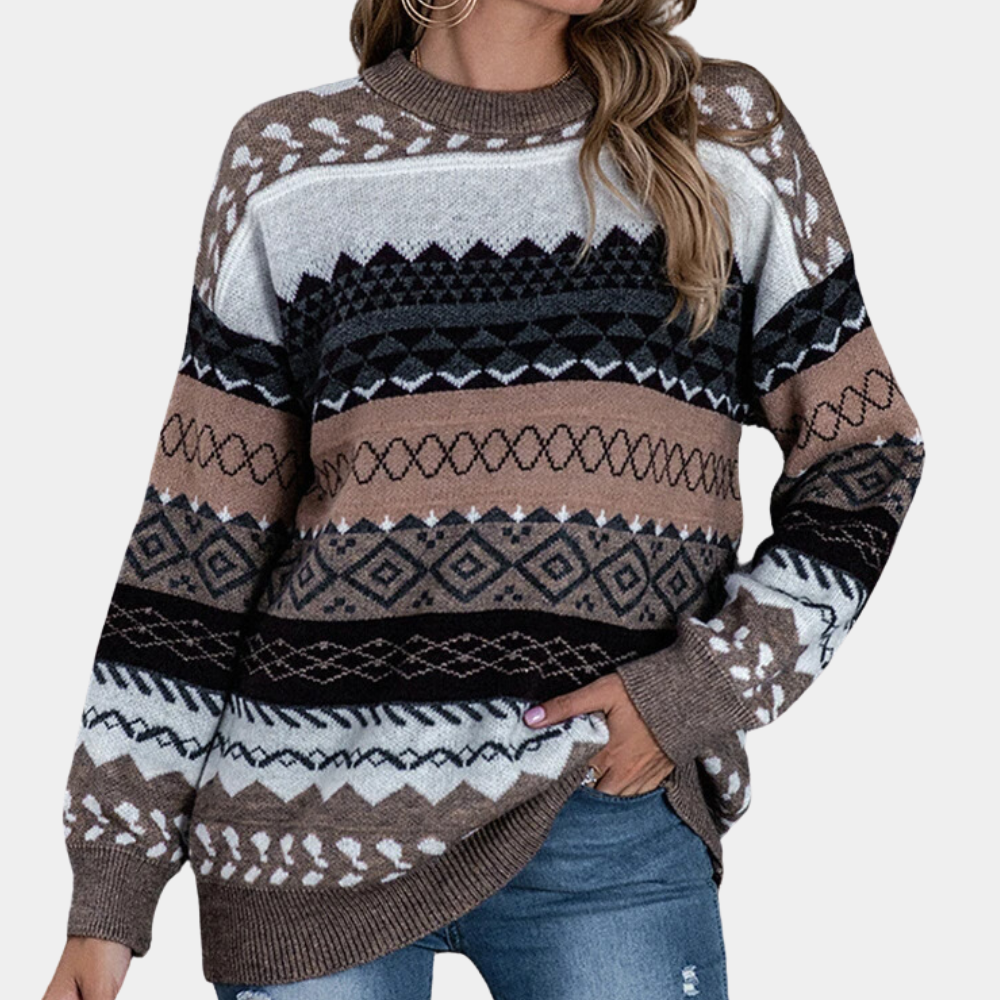 Vintage Striped Women's Jumper for Summer