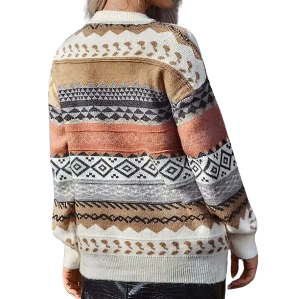 Vintage Striped Women's Jumper for Summer