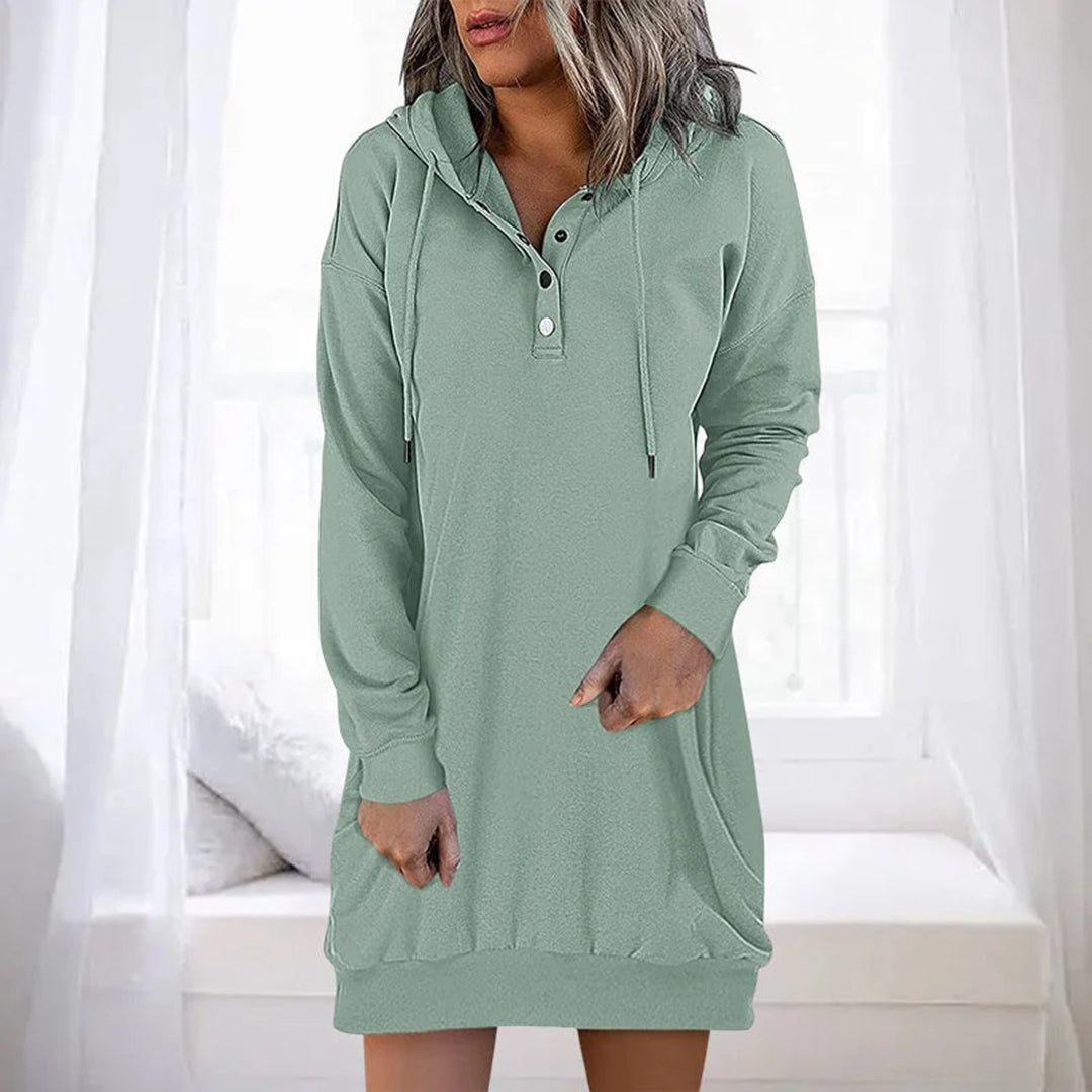 ALLEGRA - Spring/Summer Casual Hoodie Dress