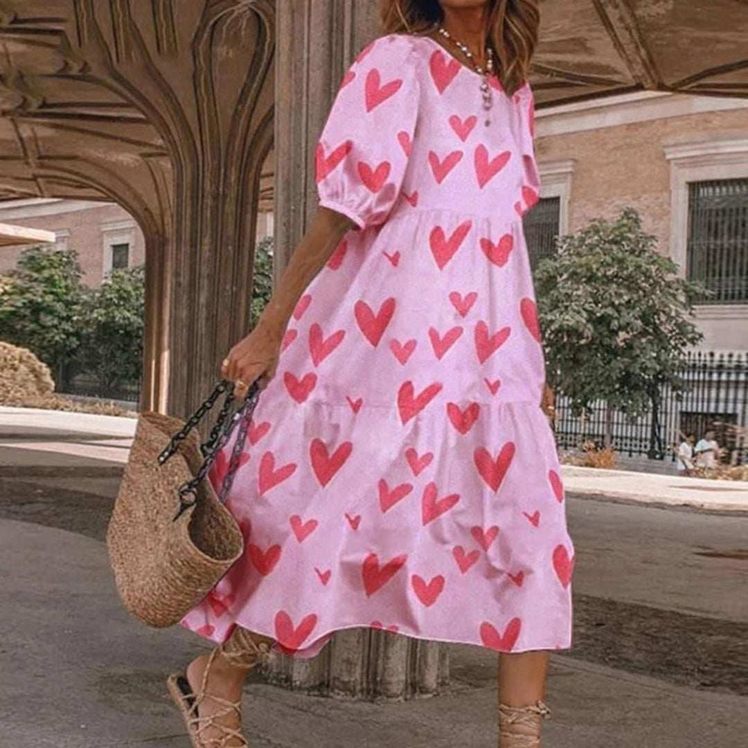 CHOLE - Comfortable casual midi dress for summer