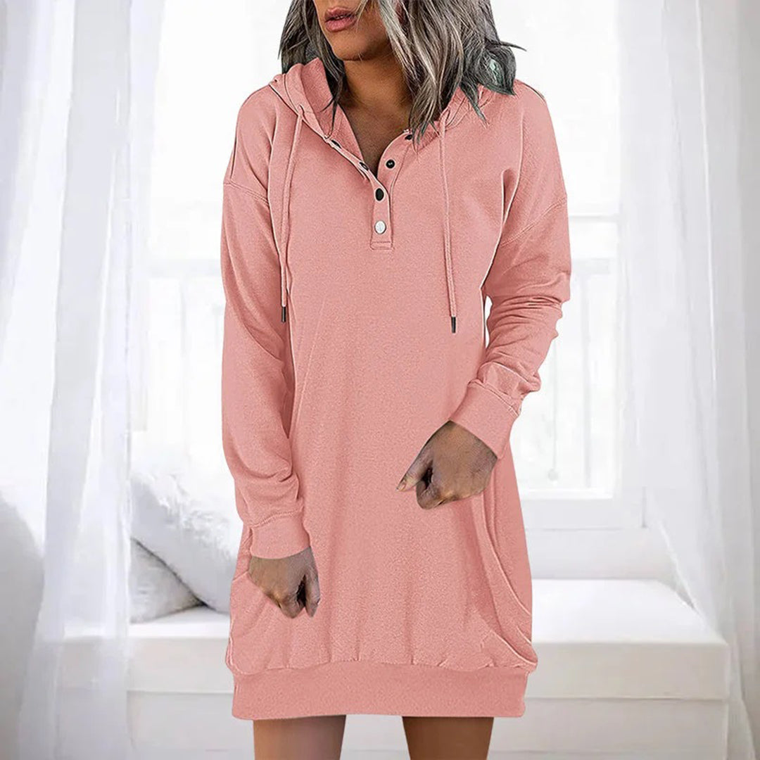 ALLEGRA - Spring/Summer Casual Hoodie Dress