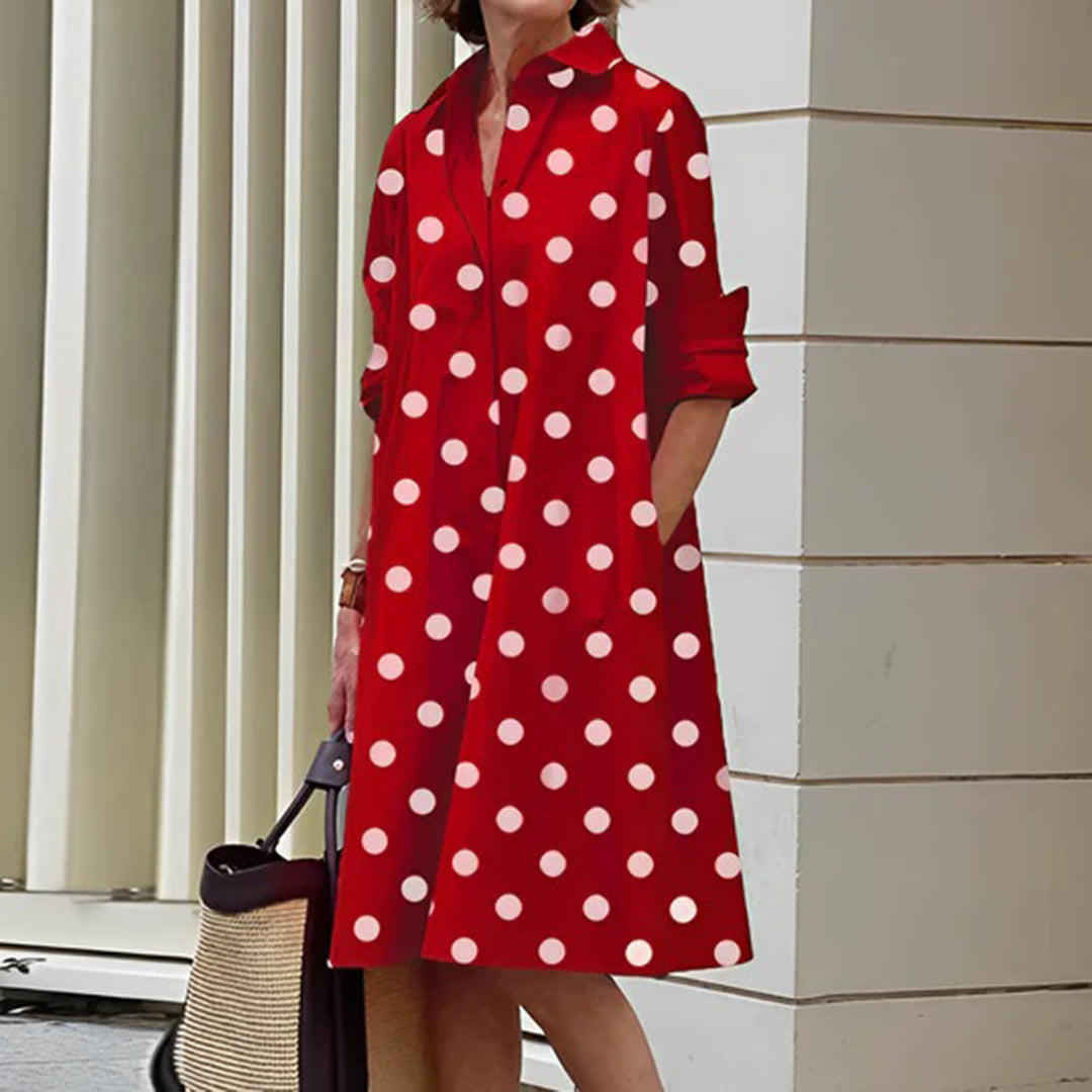ASHLEY - Fashionable summer dress with long sleeves