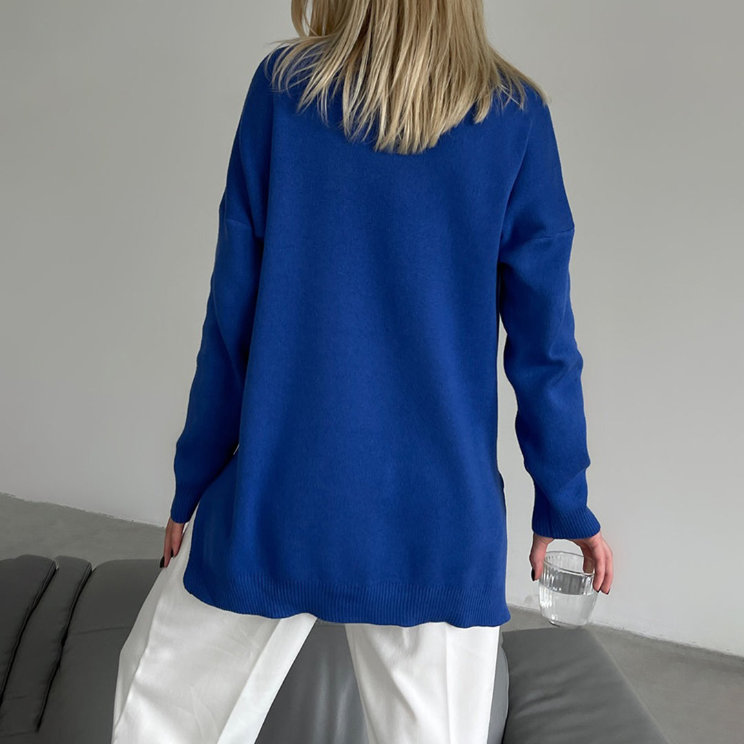 AALIYAH - Stylish Side Split Summer Sweater