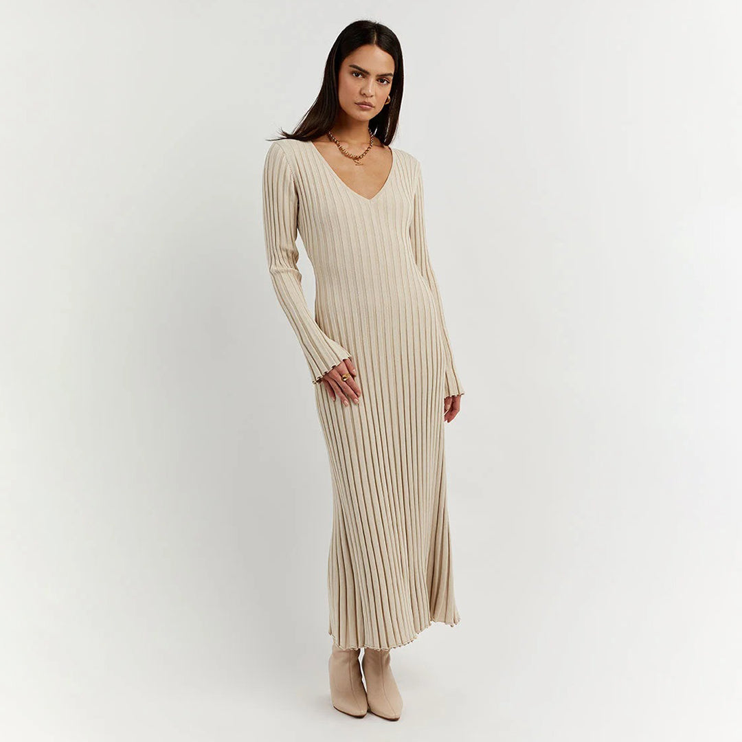 ABIGAIL - Airy knitted maxi summer dress