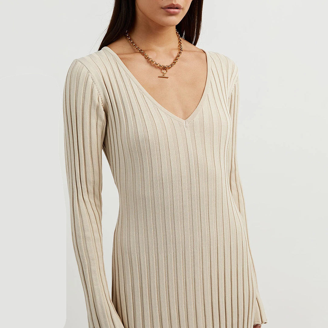 ABIGAIL - Airy knitted maxi summer dress
