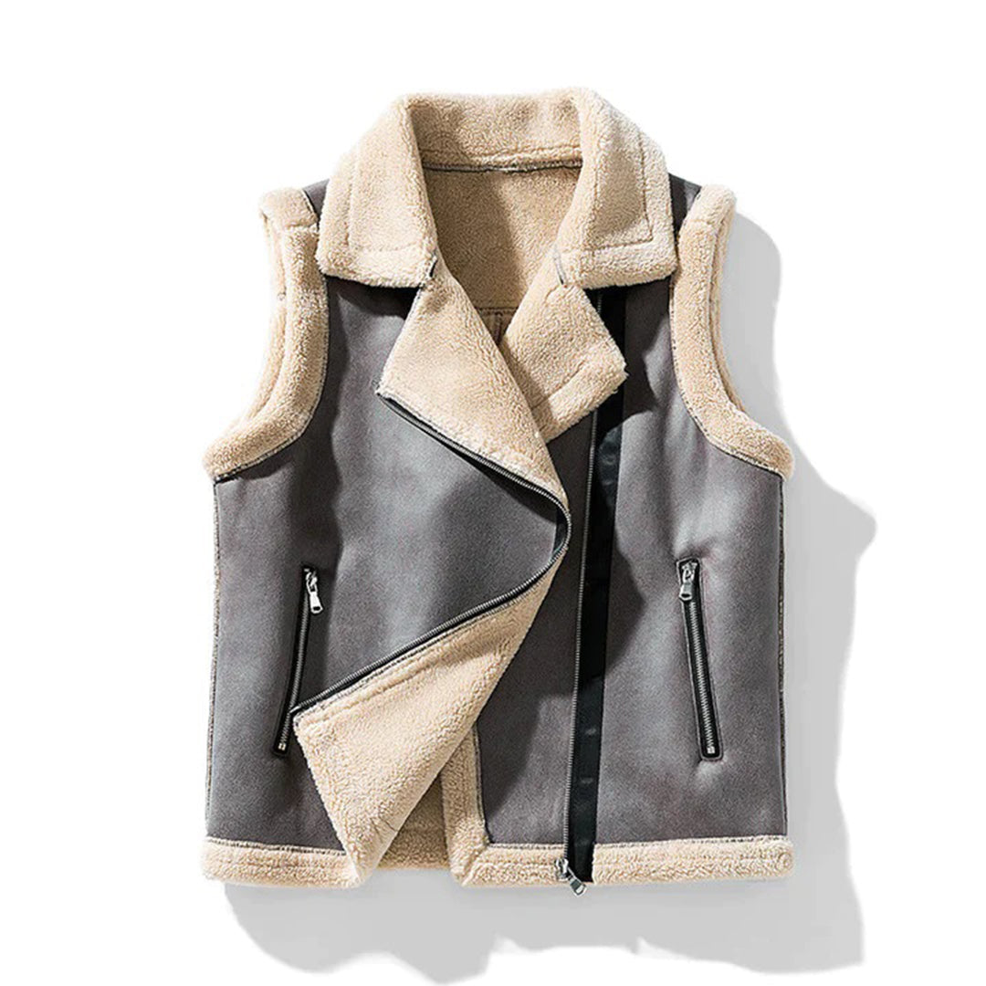 CHARLOTTE - Lightweight sherpa vest for summer