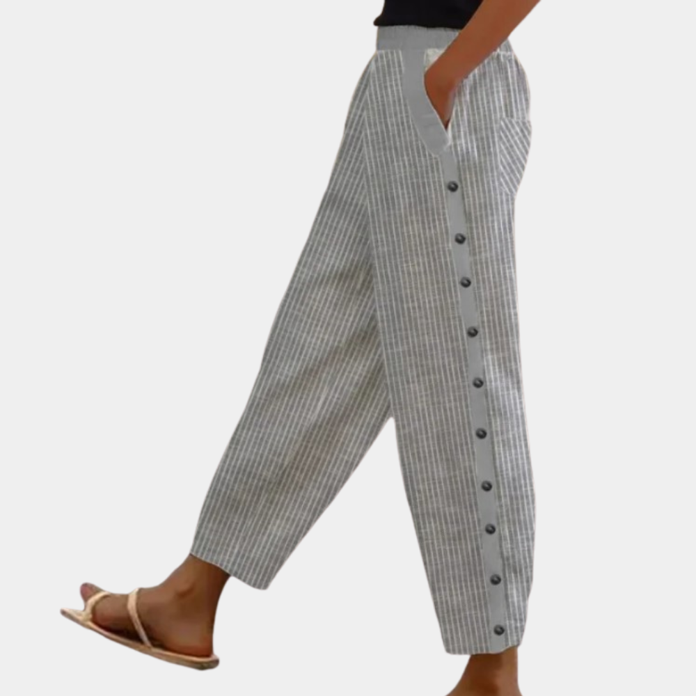 Tania - Stylish Chic Striped Trousers for Women for Summer