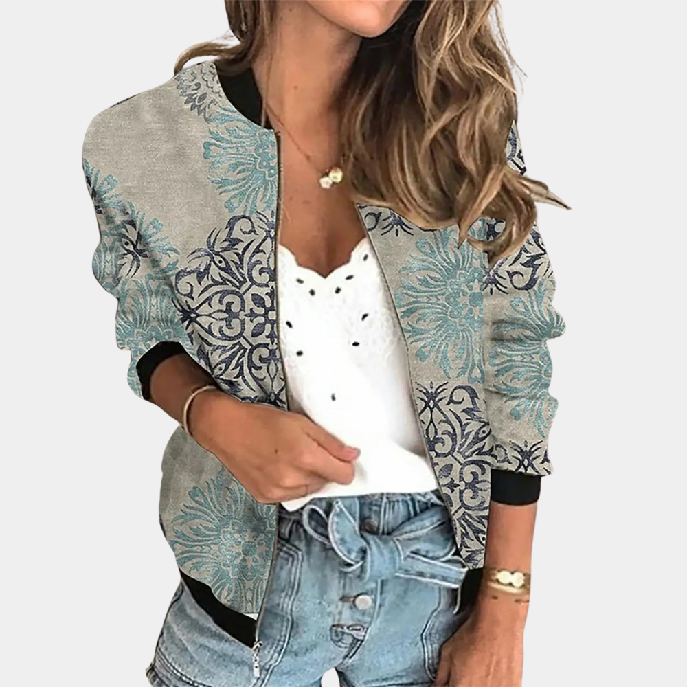 Trendy Summer Jacket with Print for Women