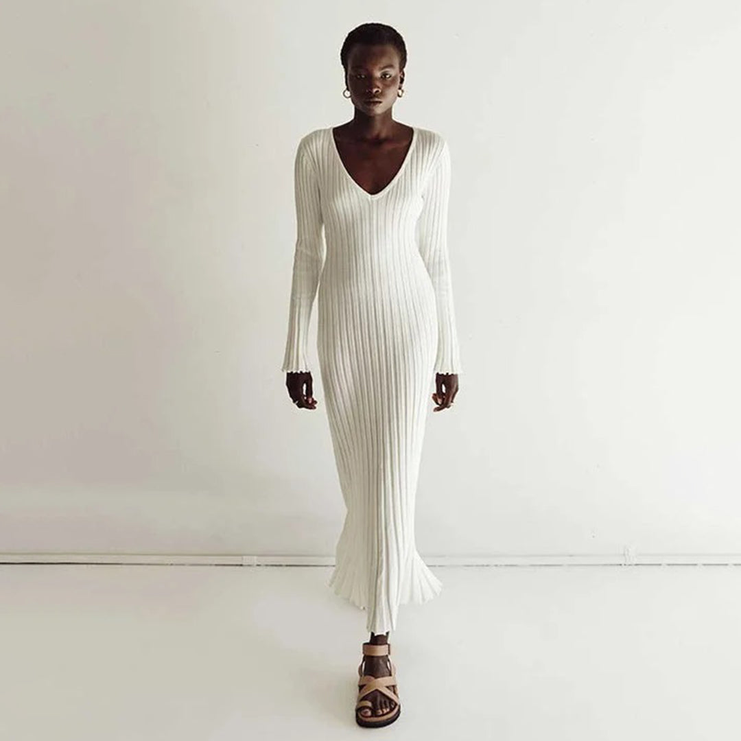 ABIGAIL - Airy knitted maxi summer dress