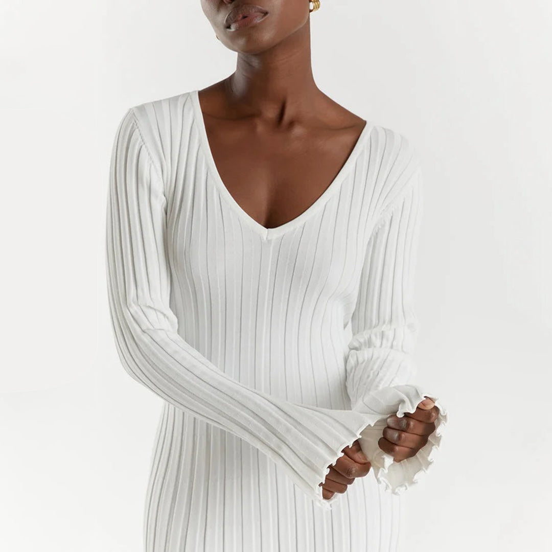 ABIGAIL - Airy knitted maxi summer dress
