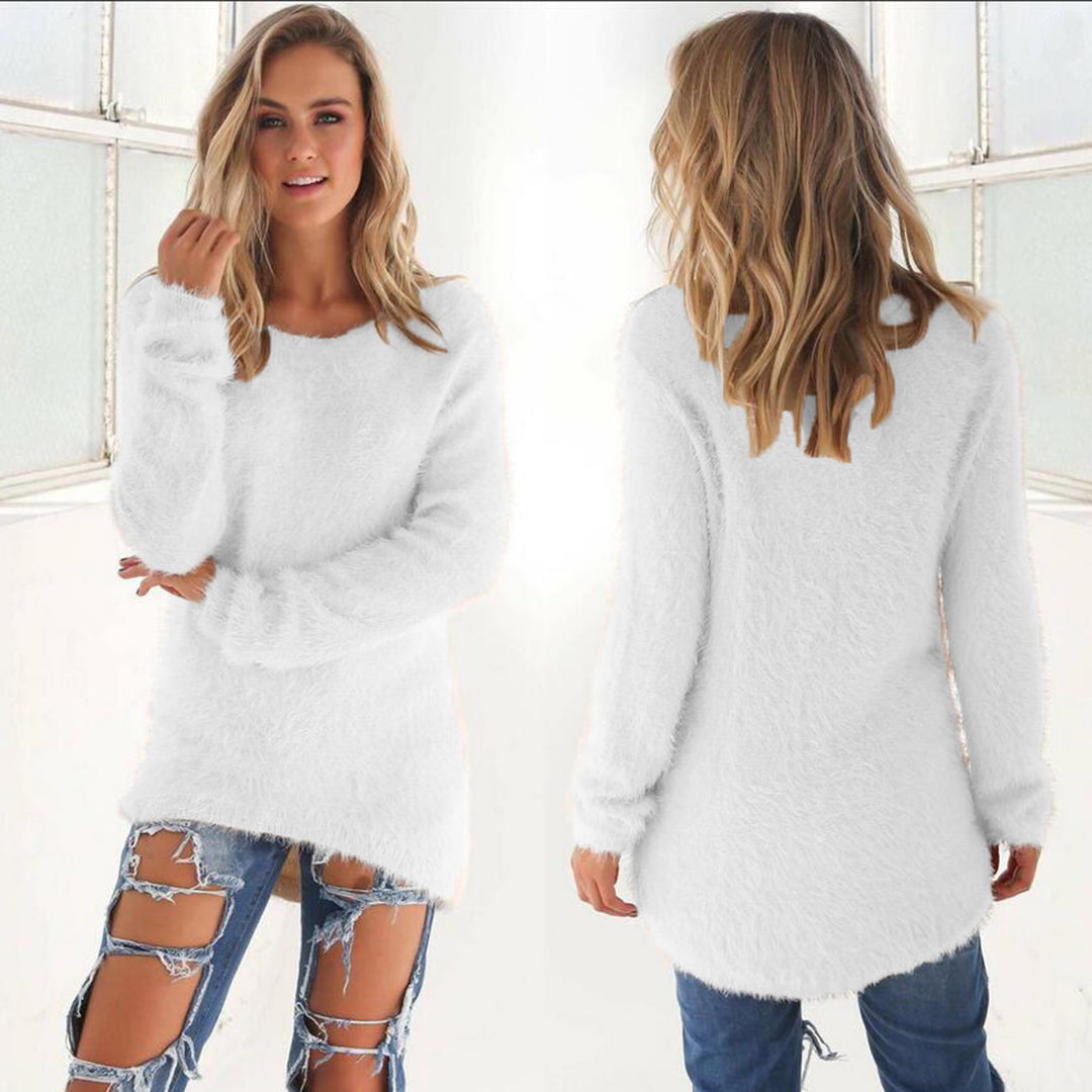 AMELIA - Casual fluffy jumper