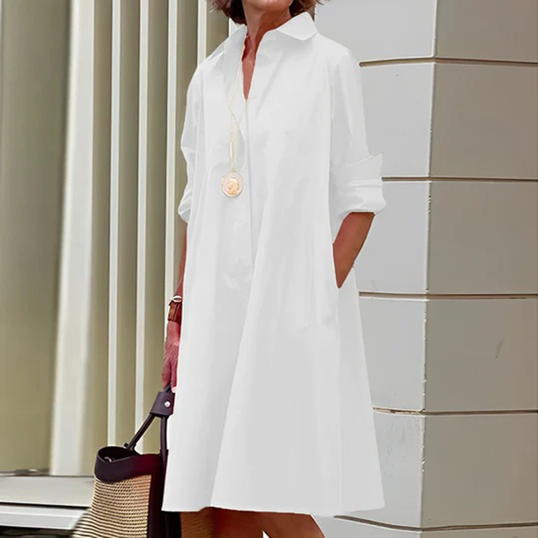 ASHLEY - Fashionable summer dress with long sleeves