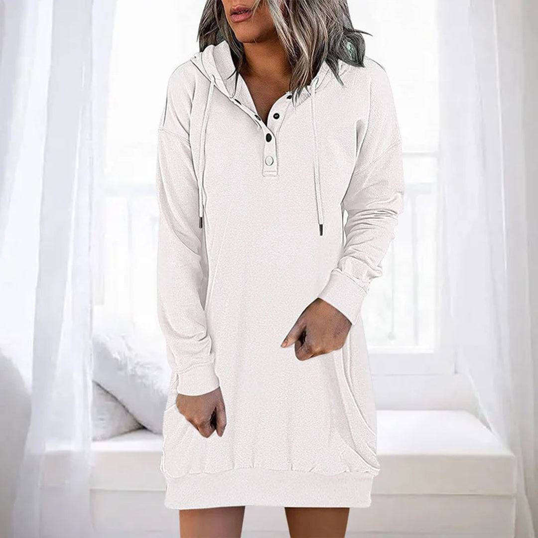 ALLEGRA - Spring/Summer Casual Hoodie Dress