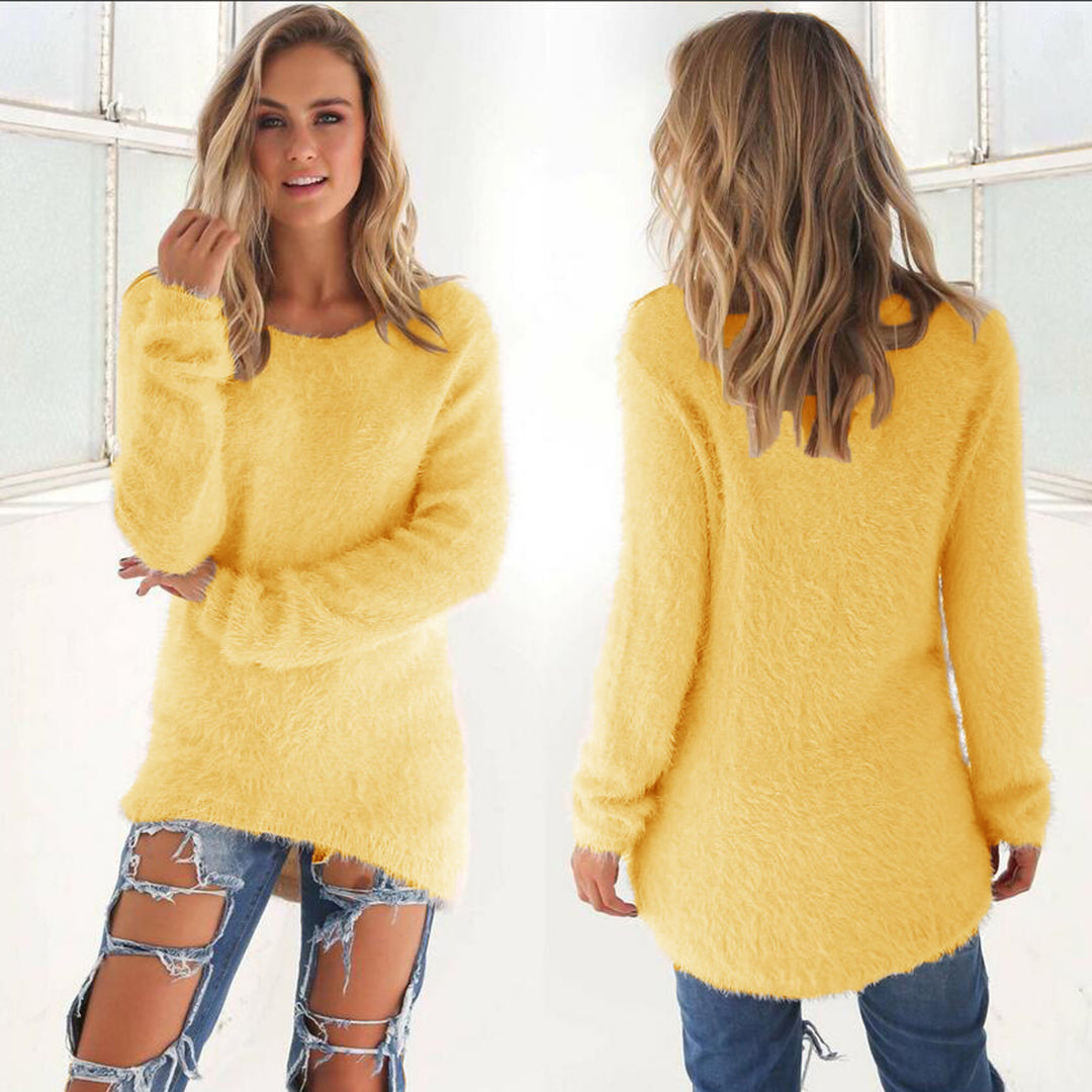 AMELIA - Casual fluffy jumper