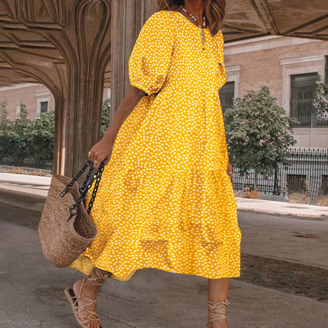 CHOLE - Comfortable casual midi dress for summer