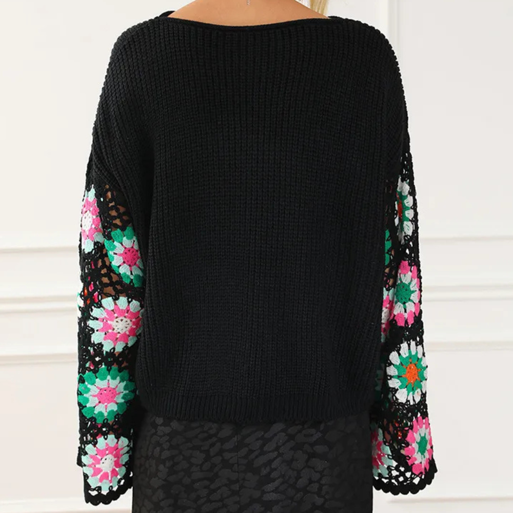 VICTORIA - Refined Summer Floral Jumper for Women