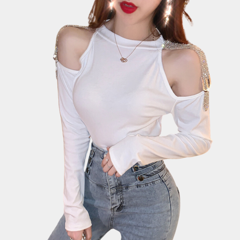 CELINA - Luxe Summer Shoulder Top for Women
