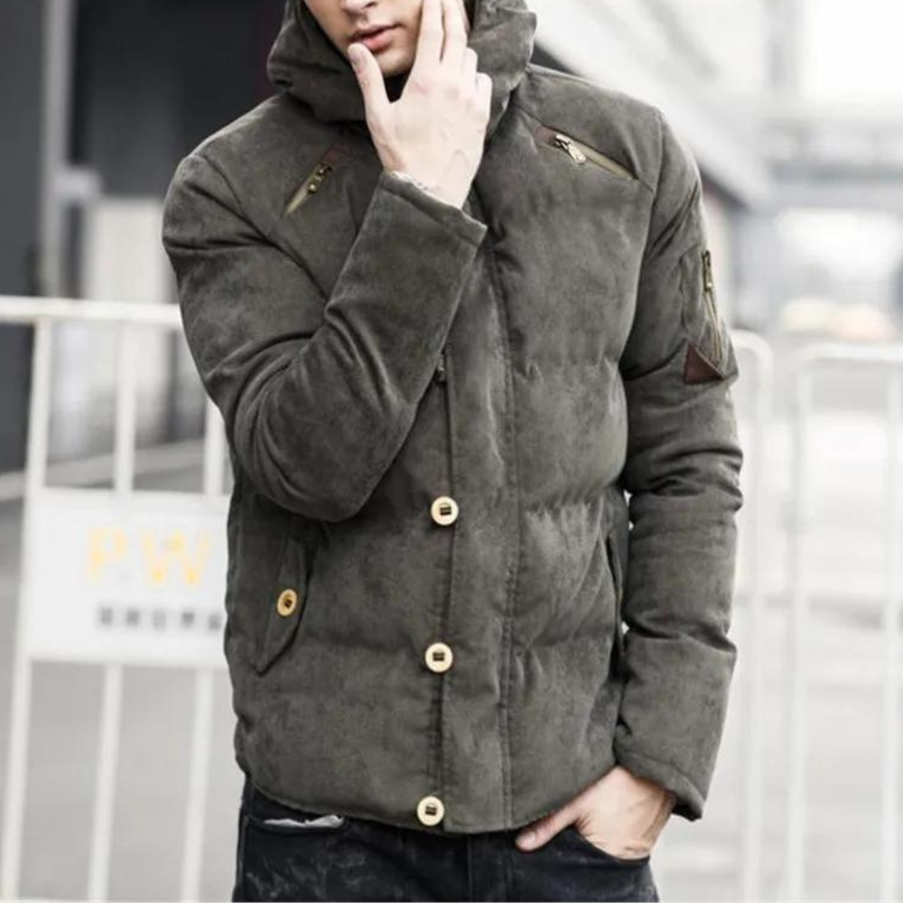 STEVEN - Luxe Hooded Coat for Men