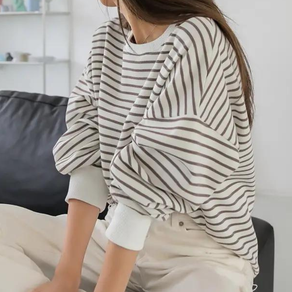CHERYL - Comfortable Striped Summer Sweatshirt for Women