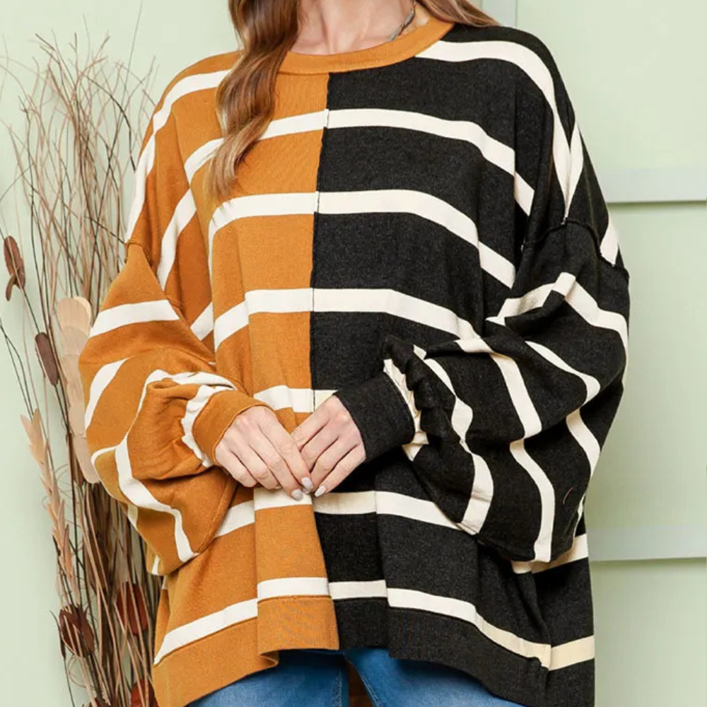 VICTORIA - Lightweight Striped Casual Summer Jumper for Women