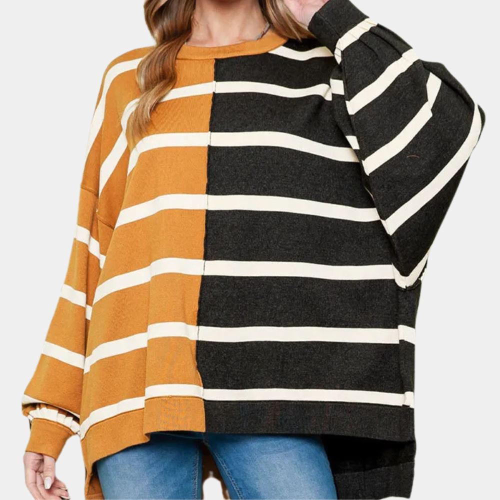 VICTORIA - Lightweight Striped Casual Summer Jumper for Women