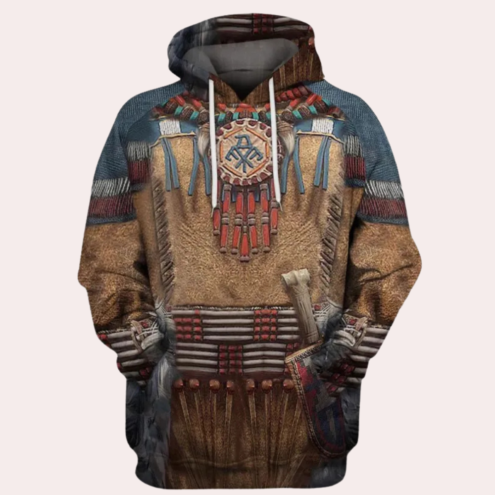 ALVARO - Comfortable Printed Summer Hoodie for Men