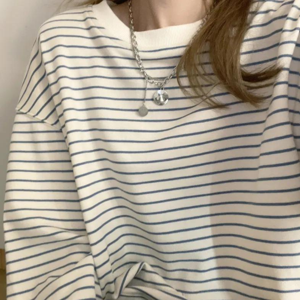 CHERYL - Comfortable Striped Summer Sweatshirt for Women