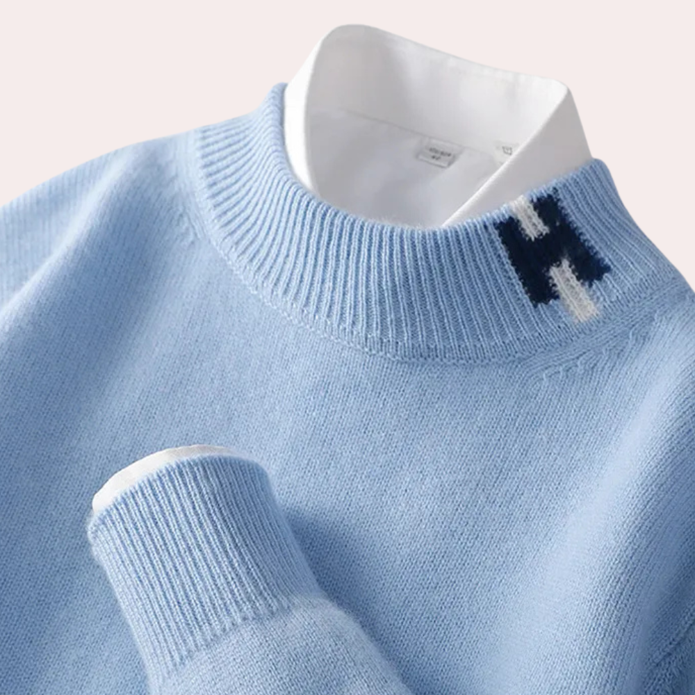 BERNARDO - Lightweight Knitted Jumper for Men, Perfect for Spring and Summer