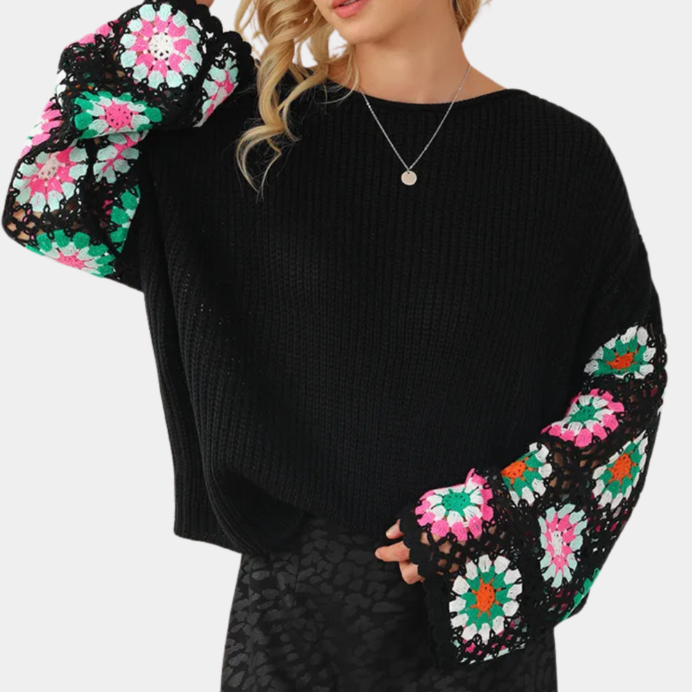 VICTORIA - Refined Summer Floral Jumper for Women