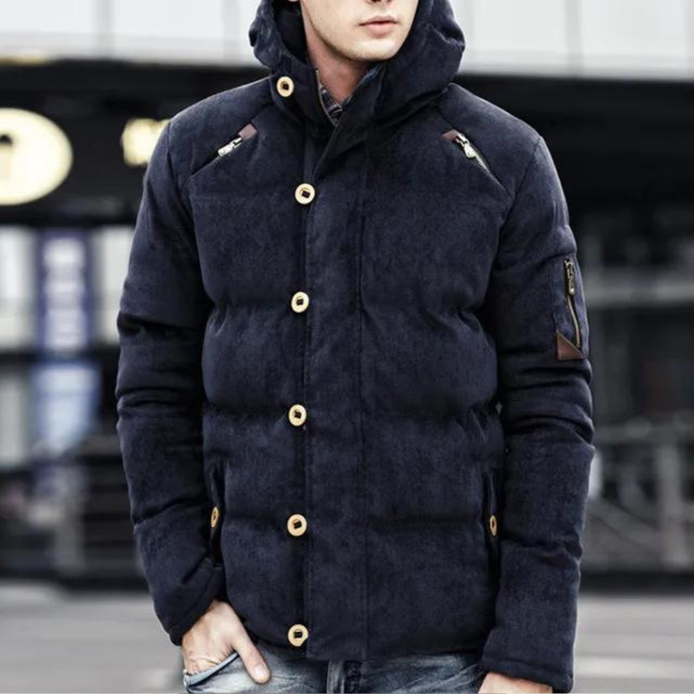 STEVEN - Luxe Hooded Coat for Men