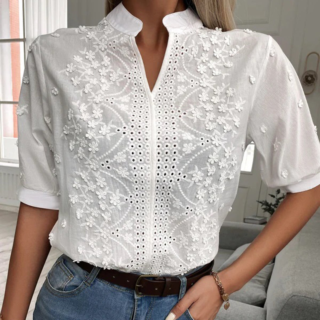 Verfeinerte Baumwollbluse