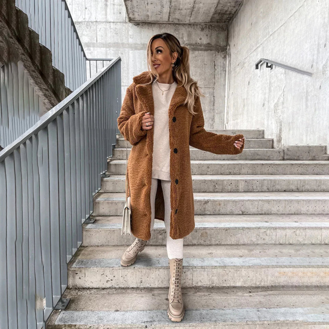 AURORA - Long Teddy Coat for Women
