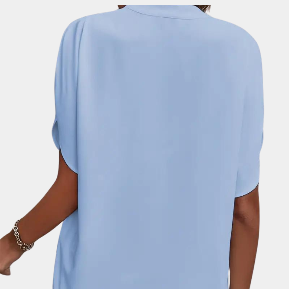 Aiva - Ladies' Summer Blouse with Short Sleeves