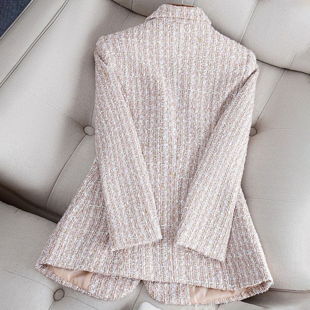 BLYTHE - Lightweight and tailored checked blazer jacket for women, perfect for spring and summer