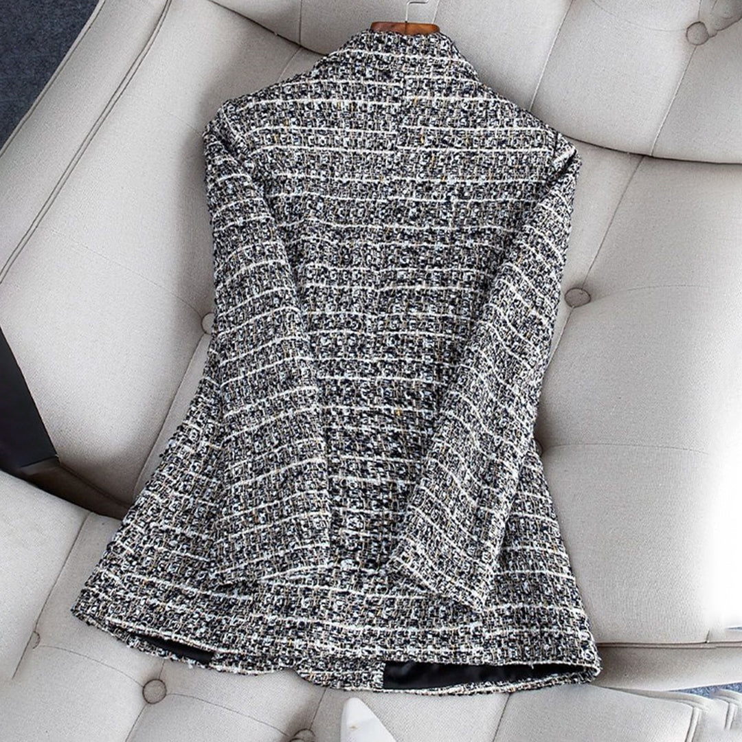 BLYTHE - Lightweight and tailored checked blazer jacket for women, perfect for spring and summer