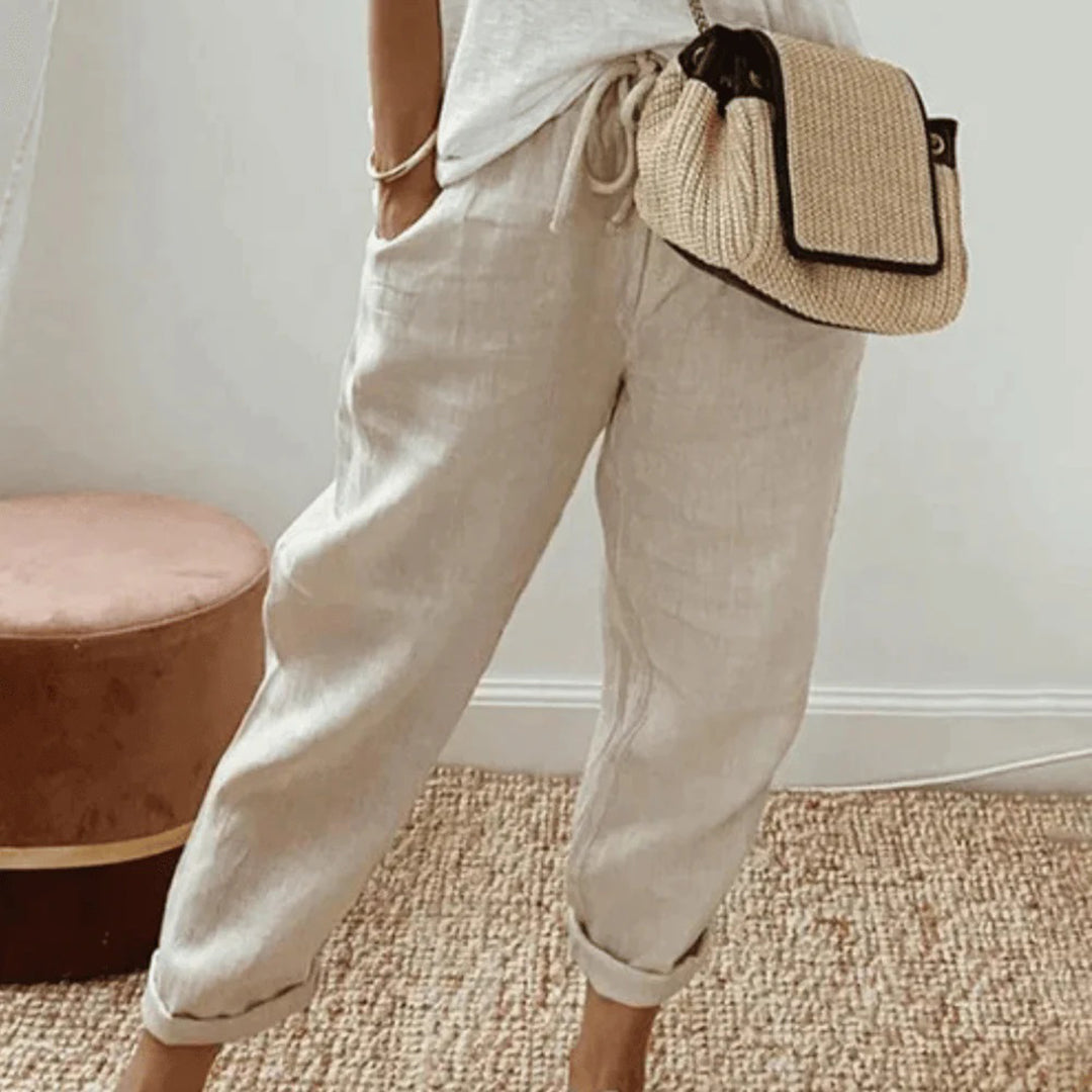 Elegante Baumwollhose