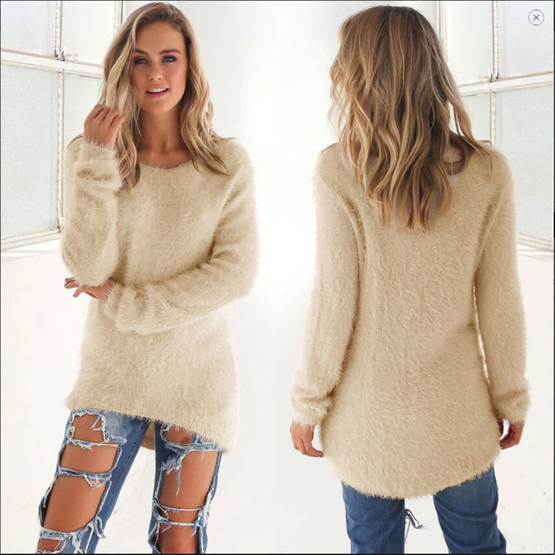 AMELIA - Casual fluffy jumper