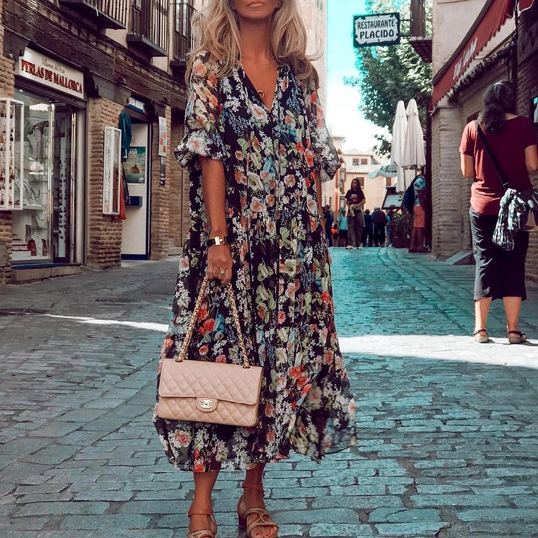 Regina - Floral Summer Dress for Sunny Days