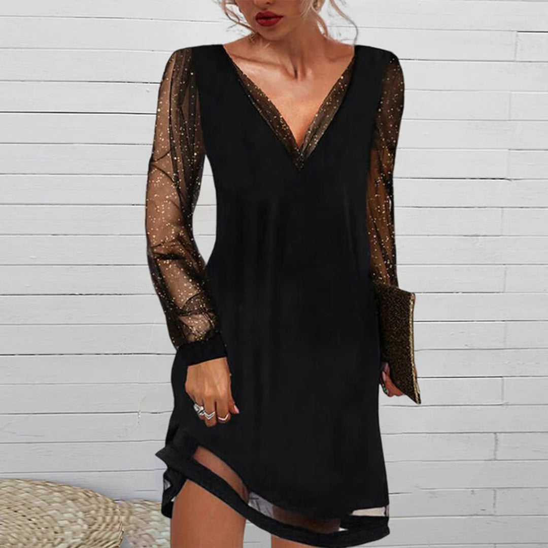 ATHENA - Elegant summer dress with V-neck